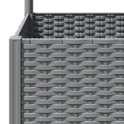 Plantenbak Met Latwerk Polypropeen 80 x 40 x 136 cm Lichtgrijs