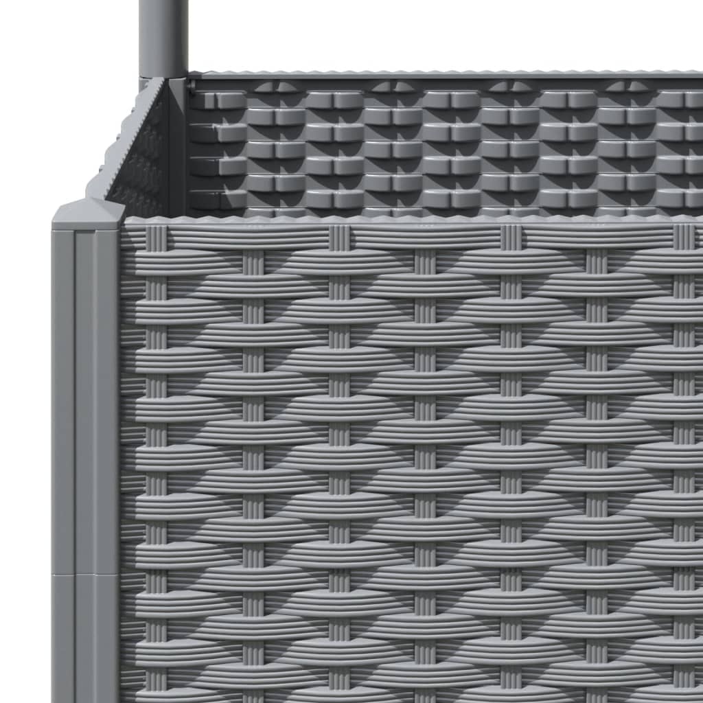 Plantenbak Met Latwerk Polypropeen 120 x 40 x 136 cm Lichtgrijs