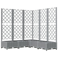 Plantenbak Met Latwerk 20X20X2,5 Cm Polypropeen 120 x 120 x 121.5 cm Lichtgrijs
