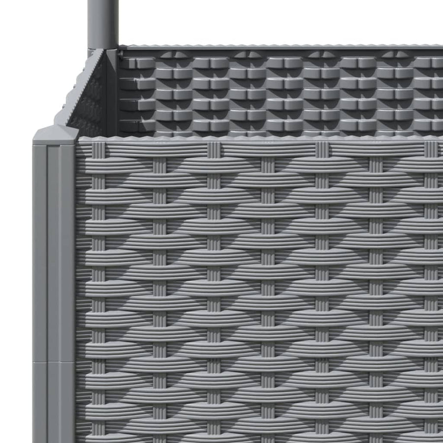 Plantenbak Met Latwerk Polypropeen 120 x 120 x 136 cm Lichtgrijs