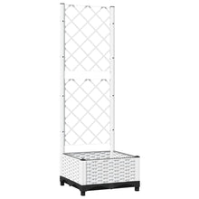 Plantenbak Met Latwerk 40X40X2,5 Cm Polypropeen 40 x 40 x 121.5 cm Wit