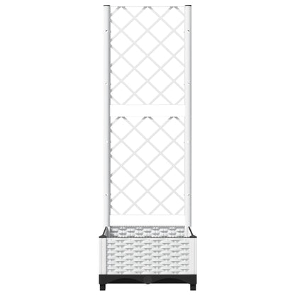Plantenbak Met Latwerk 40X40X2,5 Cm Polypropeen 40 x 40 x 121.5 cm Wit