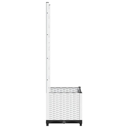 Plantenbak Met Latwerk Polypropeen 40 x 40 x 136 cm Wit