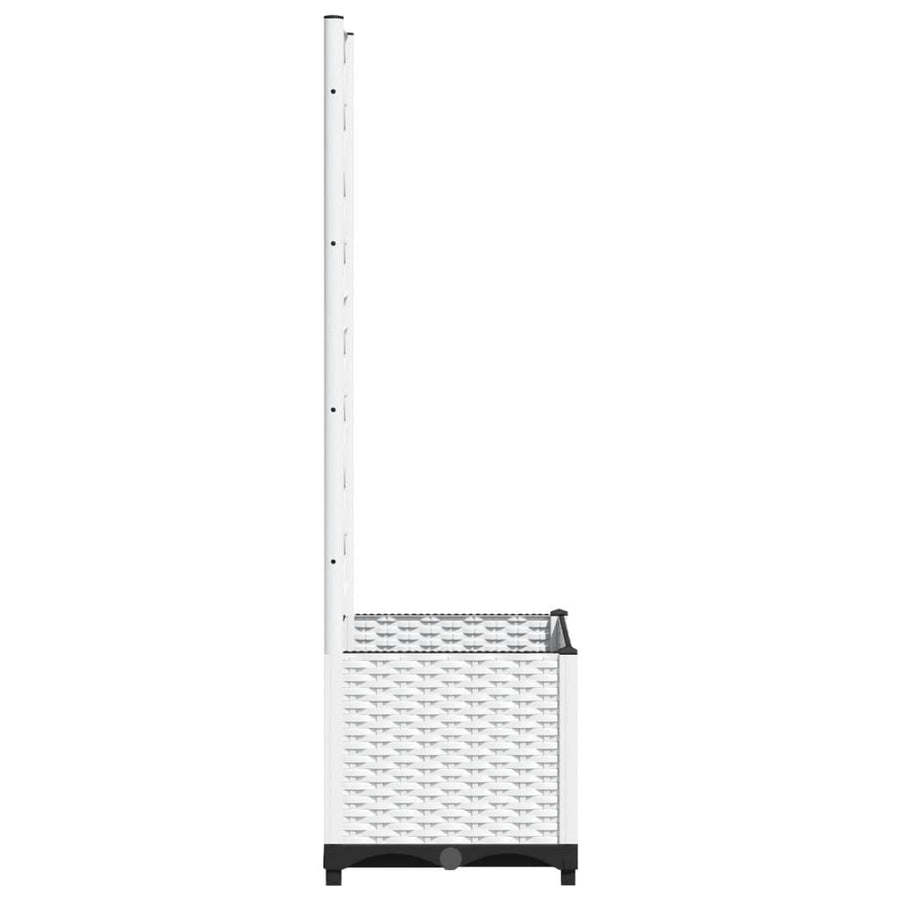 Plantenbak Met Latwerk Polypropeen 40 x 40 x 136 cm Wit