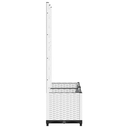 Plantenbak Met Latwerk Polypropeen 80 x 40 x 136 cm Wit
