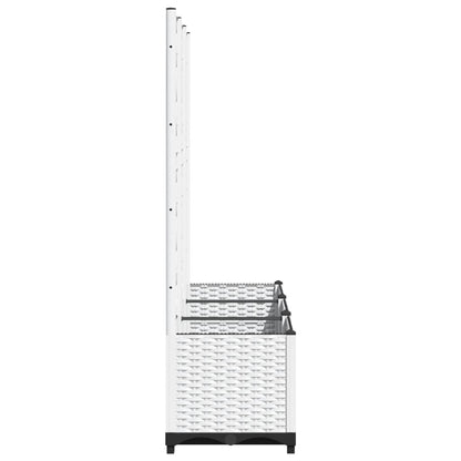 Plantenbak Met Latwerk Polypropeen 120 x 40 x 136 cm Wit