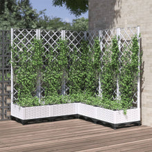Plantenbak Met Latwerk 20X20X2,5 Cm Polypropeen 120 x 120 x 121.5 cm Wit