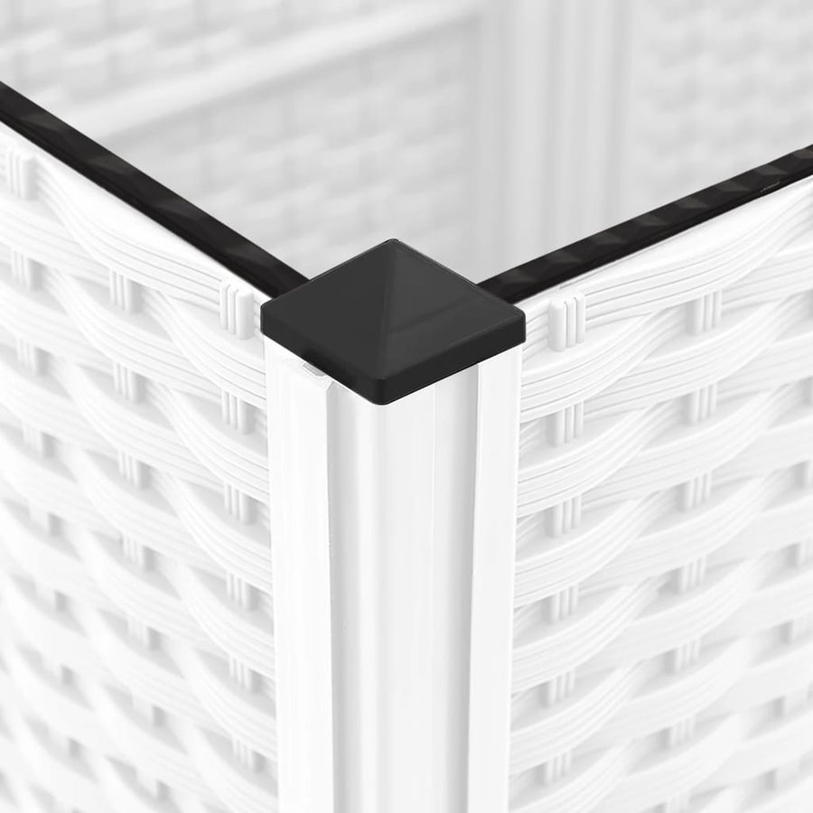 Plantenbak Met Latwerk Polypropeen 120 x 120 x 136 cm Wit