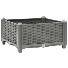 Plantenbak Verhoogd Polypropeen 40 x 40 x 23 cm Lichtgrijs