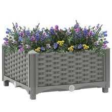 Plantenbak Verhoogd Polypropeen 40 x 40 x 23 cm Lichtgrijs