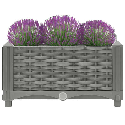 Plantenbak Verhoogd Polypropeen 40 x 40 x 23 cm Lichtgrijs