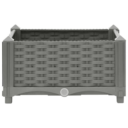 Plantenbak Verhoogd Polypropeen 40 x 40 x 23 cm Lichtgrijs