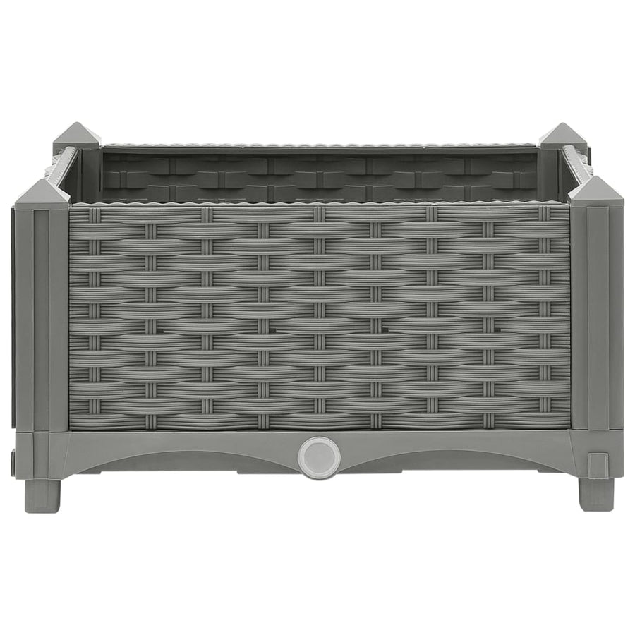 Plantenbak Verhoogd Polypropeen 40 x 40 x 23 cm Lichtgrijs