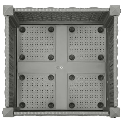 Plantenbak Verhoogd Polypropeen 40 x 40 x 23 cm Lichtgrijs