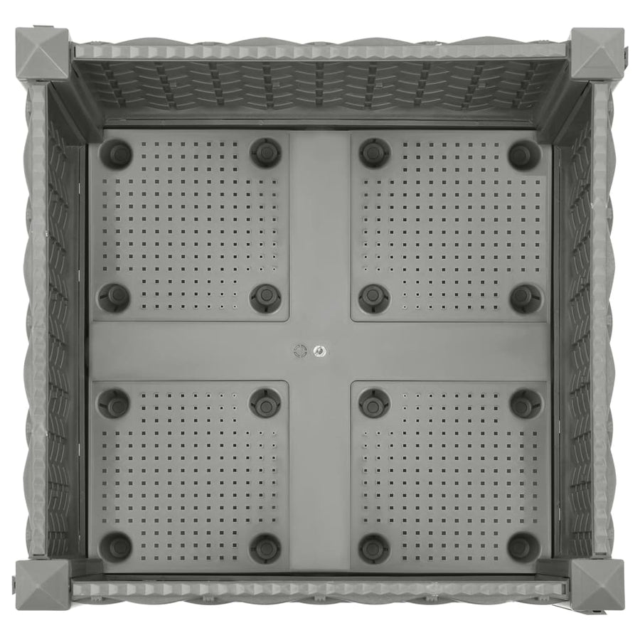 Plantenbak Verhoogd Polypropeen 40 x 40 x 23 cm Lichtgrijs