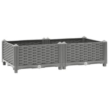 Plantenbak Verhoogd Polypropeen 80 x 40 x 23 cm Lichtgrijs