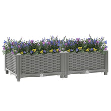 Plantenbak Verhoogd Polypropeen 80 x 40 x 23 cm Lichtgrijs