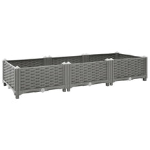 Plantenbak Verhoogd Polypropeen 120 x 40 x 23 cm Lichtgrijs