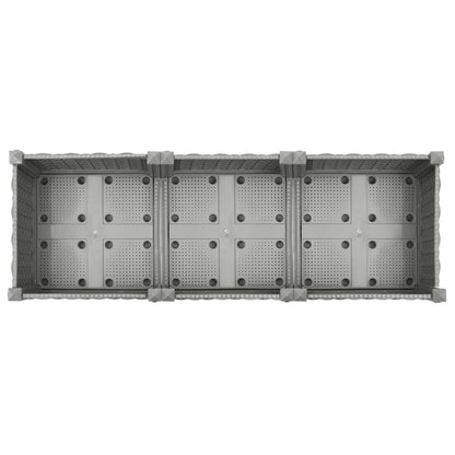 Plantenbak Verhoogd Polypropeen 120 x 40 x 23 cm Lichtgrijs