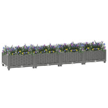 Plantenbak Verhoogd Polypropeen 160 x 40 x 23 cm Lichtgrijs