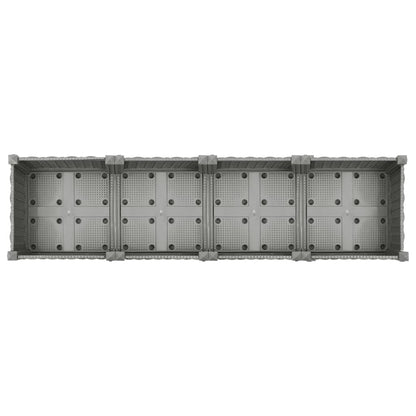 Plantenbak Verhoogd Polypropeen 160 x 40 x 23 cm Lichtgrijs