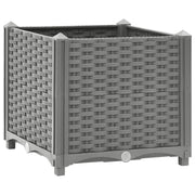 Plantenbak verhoogd 40x40x38 cm lichtgrijs polypropeen