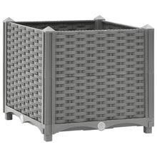 Plantenbak Verhoogd Polypropeen 40 x 40 x 38 cm Lichtgrijs