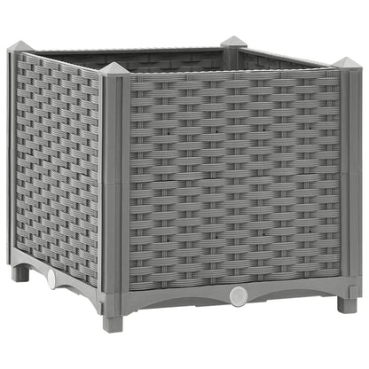 Plantenbak Verhoogd Polypropeen 40 x 40 x 38 cm Lichtgrijs