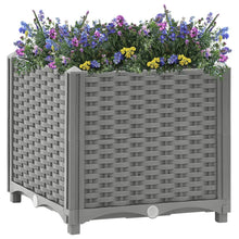 Plantenbak Verhoogd Polypropeen 40 x 40 x 38 cm Lichtgrijs