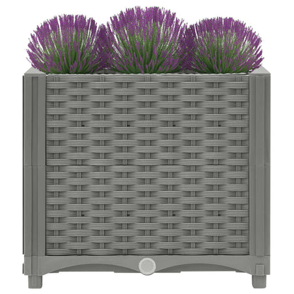 Plantenbak Verhoogd Polypropeen 40 x 40 x 38 cm Lichtgrijs