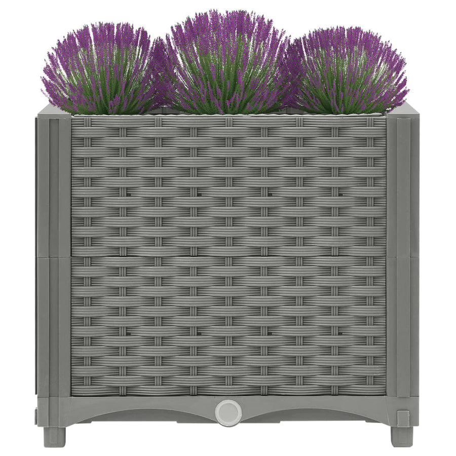 Plantenbak Verhoogd Polypropeen 40 x 40 x 38 cm Lichtgrijs