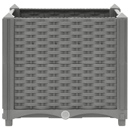 Plantenbak Verhoogd Polypropeen 40 x 40 x 38 cm Lichtgrijs