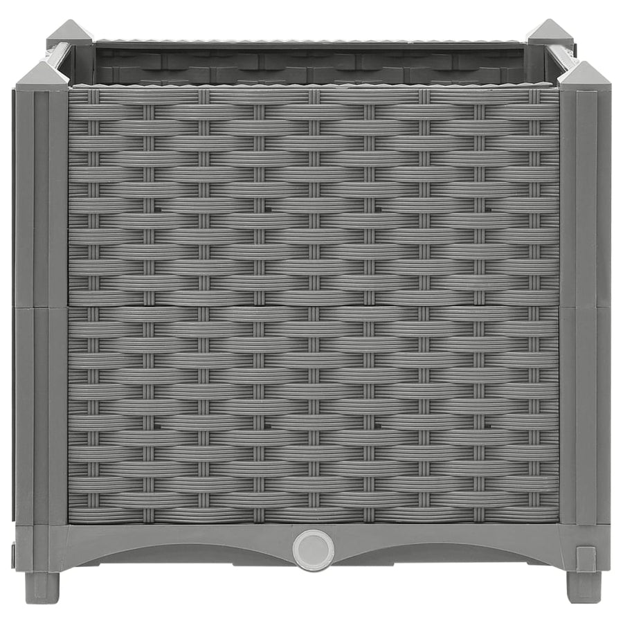 Plantenbak Verhoogd Polypropeen 40 x 40 x 38 cm Lichtgrijs