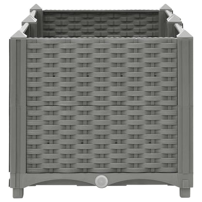 Plantenbak Verhoogd Polypropeen 80 x 40 x 38 cm Lichtgrijs