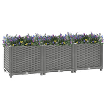Plantenbak Verhoogd Polypropeen 120 x 40 x 38 cm Lichtgrijs