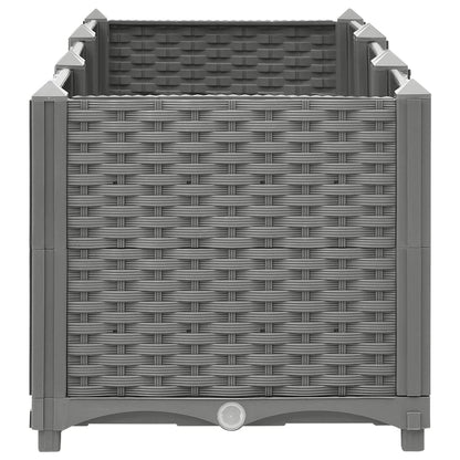 Plantenbak Verhoogd Polypropeen 120 x 40 x 38 cm Lichtgrijs