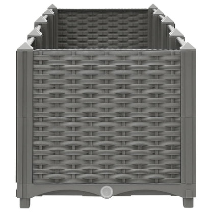 Plantenbak Verhoogd Polypropeen 160 x 40 x 38 cm Lichtgrijs