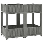 Raised planter 80x40x71 cm polypropylene