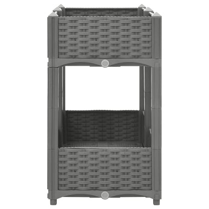 Plantenbak Verhoogd Polypropeen 80 x 40 x 71 cm Lichtgrijs