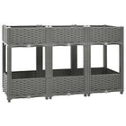 Raised planter 120x40x71 cm polypropylene