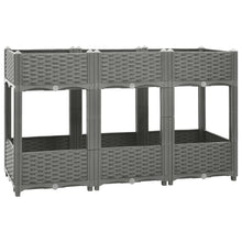 Plantenbak Verhoogd Polypropeen 120 x 40 x 71 cm Lichtgrijs