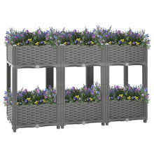 Plantenbak Verhoogd Polypropeen 120 x 40 x 71 cm Lichtgrijs