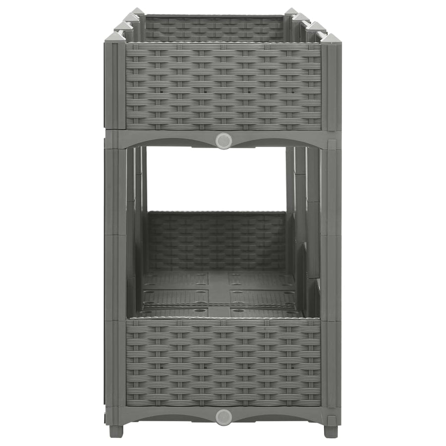 Plantenbak Verhoogd Polypropeen 120 x 40 x 71 cm Lichtgrijs