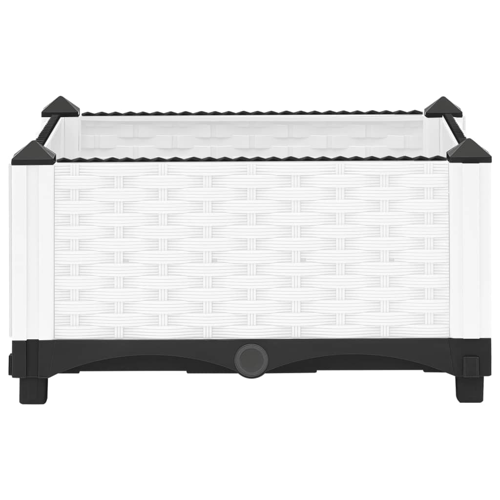 Plantenbak Verhoogd Polypropeen 40 x 40 x 23 cm Wit