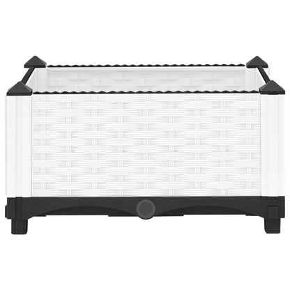Plantenbak Verhoogd Polypropeen 40 x 40 x 23 cm Wit