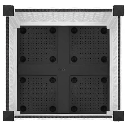Plantenbak Verhoogd Polypropeen 40 x 40 x 23 cm Wit