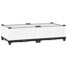 Plantenbak Verhoogd Polypropeen 80 x 40 x 23 cm Wit
