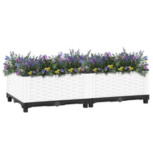 Plantenbak Verhoogd Polypropeen 80 x 40 x 23 cm Wit