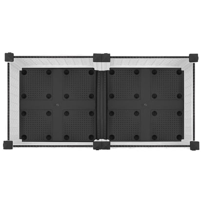 Plantenbak Verhoogd Polypropeen 80 x 40 x 23 cm Wit