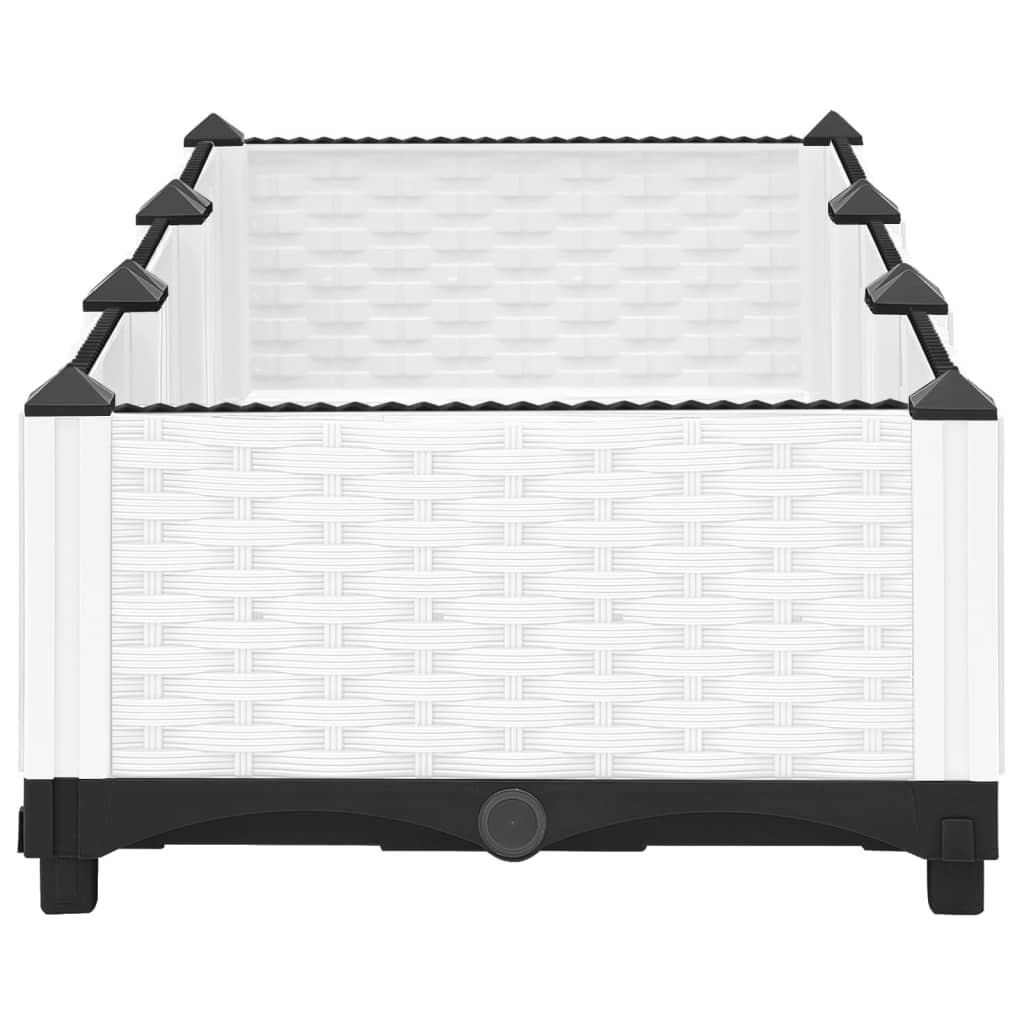 Plantenbak Verhoogd Polypropeen 120 x 40 x 23 cm Wit